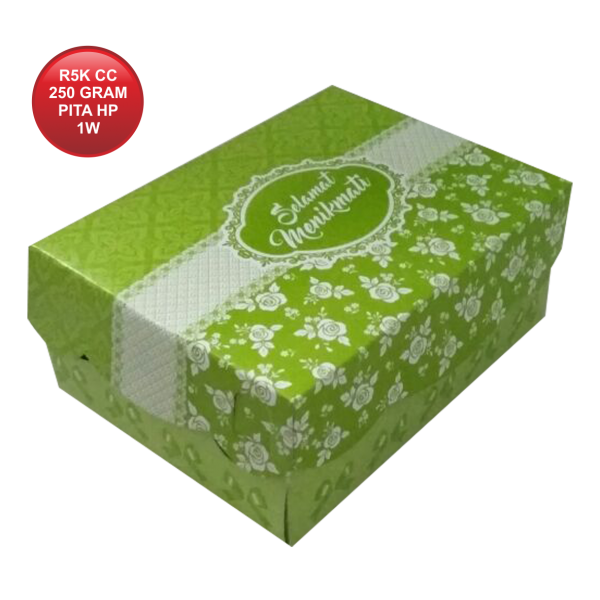 R5K CETAK COATED 250 PITA HIJAU PUPUS 1W